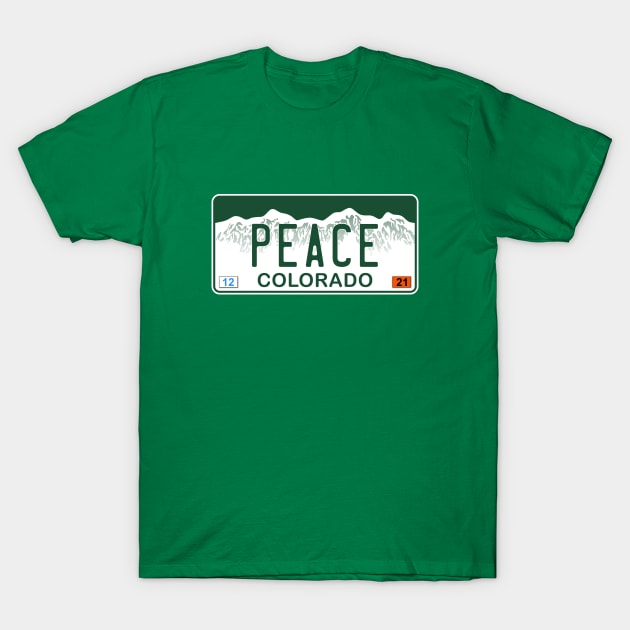 Colorado - Peace T-Shirt by zealology